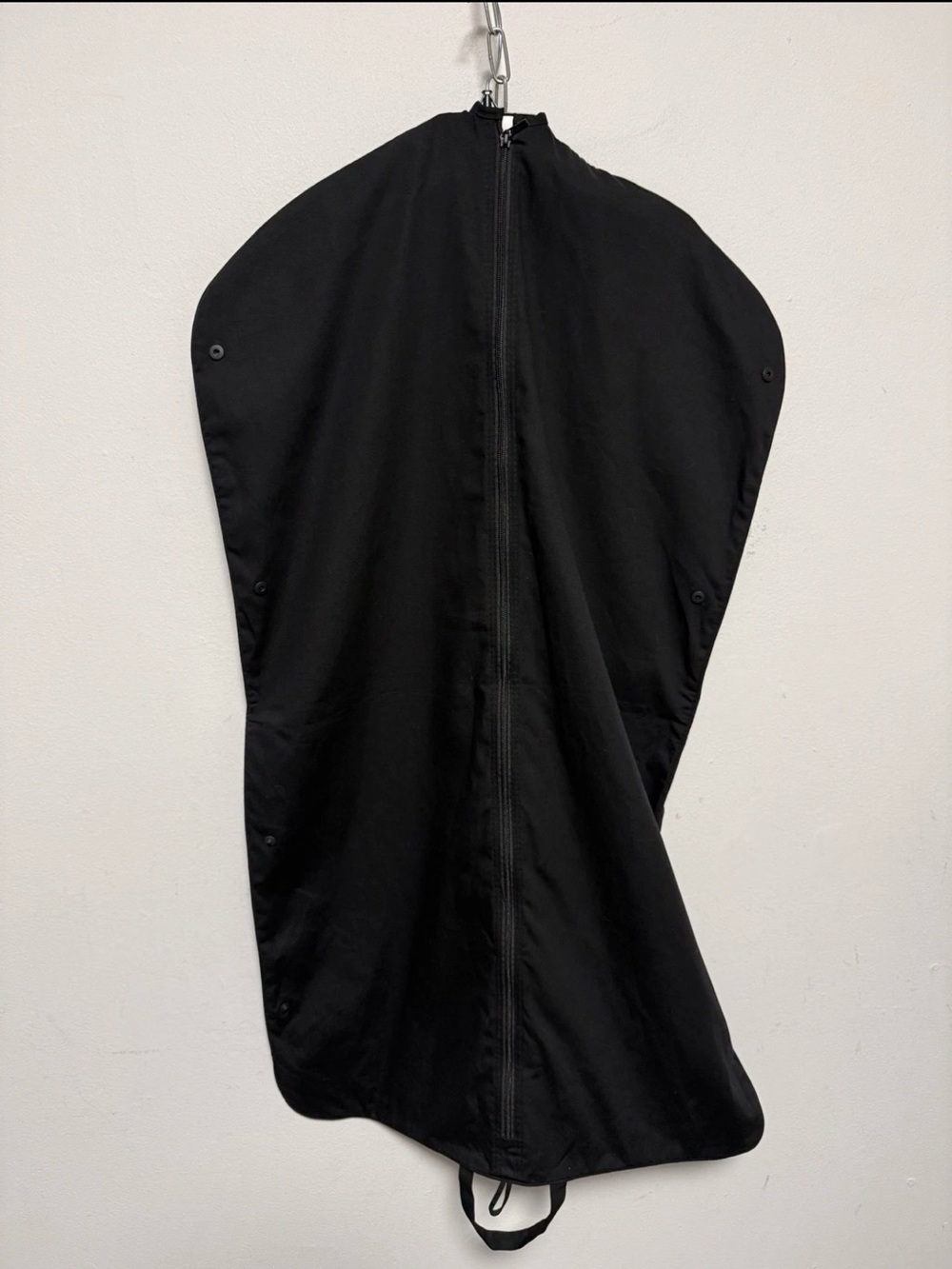 Chanel Travel Garment Bag Black 100% Cotton Suit Dress Cover Zipper Handles - Picture 2 of 3
